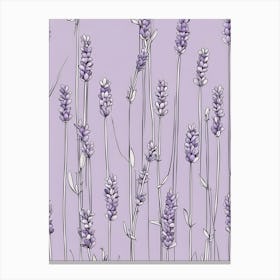 Lavender Flowers Canvas Print