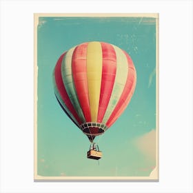 Hot Air Balloon Retro Photo Inspired 1 Canvas Print
