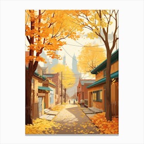 Beijing In Autumn Fall Travel Art 2 Canvas Print