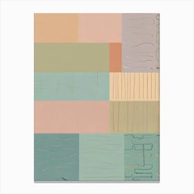 Abstract Pastel Squares 1 Canvas Print