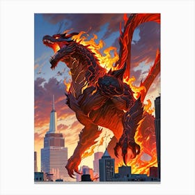 Godzilla 3 Canvas Print