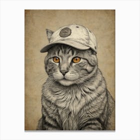 Cat In A Hat 4 Canvas Print