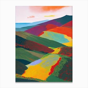 Timanfaya National Park 1 Spain Abstract Colourful Canvas Print