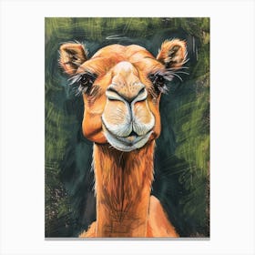 Camel Pastel Watercolour 1 Stampe su tela