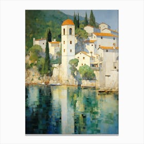 Serene Mediterranean Retreat Canvas Print