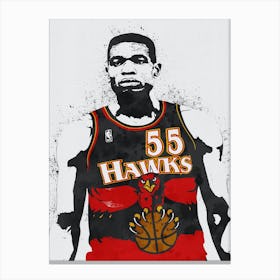 Dikembe Mutombo Atlanta Hawks Canvas Print