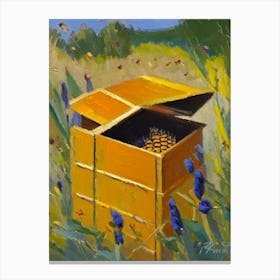 Brood Box With Bees 1 Painting Canvas Print