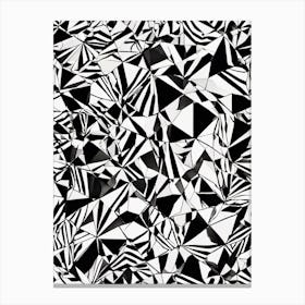 Abstract Black And White Pattern Canvas Print