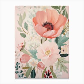 Pink Flowers Canvas Print