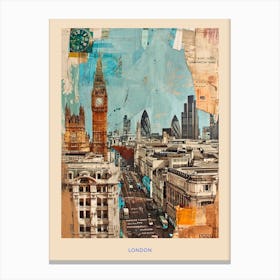 Kitsch London Poster 3 Canvas Print