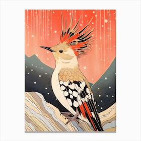Bird Illustration Hoopoe 3 Canvas Print