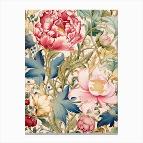 Wallpaper Floral Pattern 3 Canvas Print