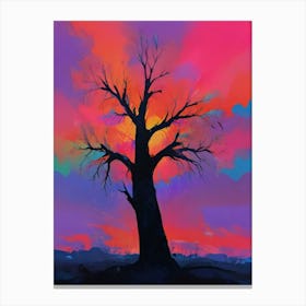 Sunset Tree Canvas Print