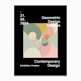 Geometric Design Archive Poster 50 Canvas Print