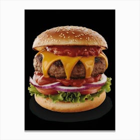 Burger Canvas Print