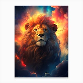 Lion In The Sky 8 Canvas Print