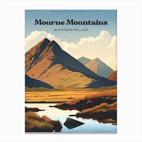 The Mournes Irish Landscape Art Illustration Toile