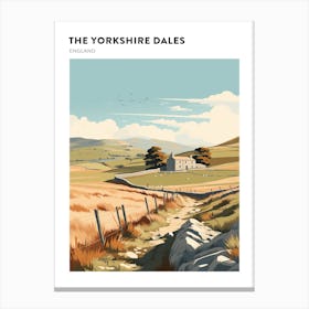 The Yorkshire Dales England 3 Hiking Trail Landscape Poster Canvas Print