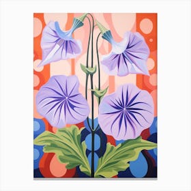 Canterbury Bells 1 Hilma Af Klint Inspired Pastel Flower Painting Canvas Print
