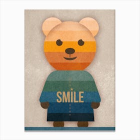 Smile Bear Canvas Print