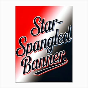 Star Spangled Banner 3 Canvas Print