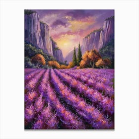 Lavender Field 4 Canvas Print