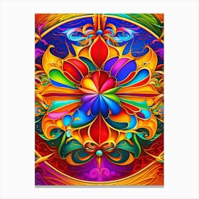 Psychedelic Mandala 1 Canvas Print