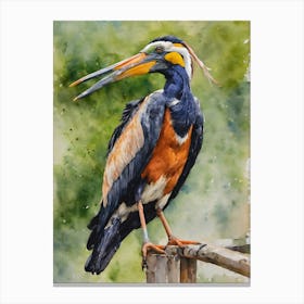 Lesser Adjutant Canvas Print