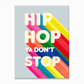 Hip Hop Typography Canvas Print