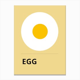 Egg Icon Canvas Print