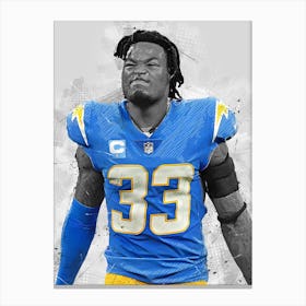 Derwin James Los Angeles Chargers Canvas Print