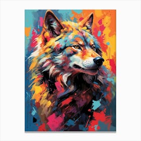 Vivid Wolf Canvas Print