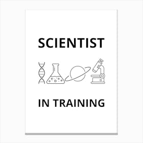 Scientist In Training Canvas Print