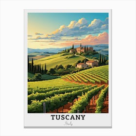 Tuscany Landscape Travel Canvas Print