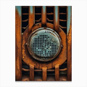 Rusty Grille Canvas Print