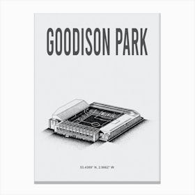 Goodison Park Everton Fc Stadium Canvas Print