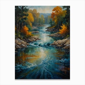 Autumn River 2 Canvas Print