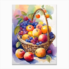 Basket Of Fruit 8 Canvas Print