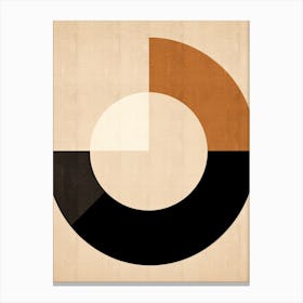 Mid Century Symphony In Beige Canvas Print