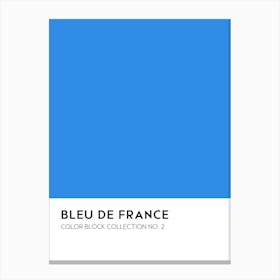 Bleu De France Color Block Collection Wall Canvas Print