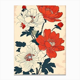 Chinese Flowers 1 Canvas Print