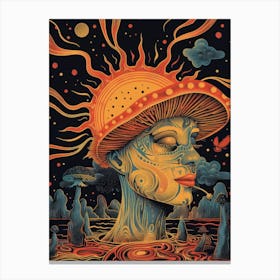 Psychedelic Woman Canvas Print