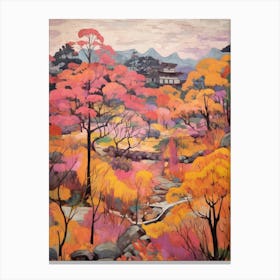 Autumn Gardens Painting Koraku En Japan 4 Canvas Print