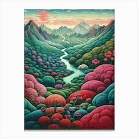 'Valley Of Flowers' Canvas Print
