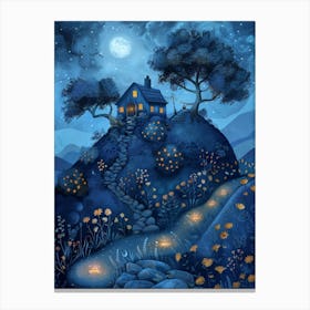 Night In The House Canvas Print