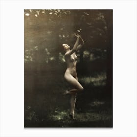 Nude Dancer With Aulos, Arnold Genthe Canvas Print