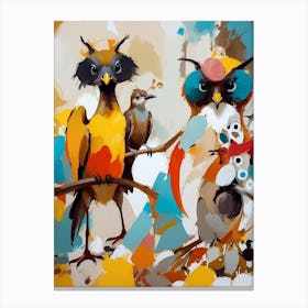 Bird Stooges Canvas Print