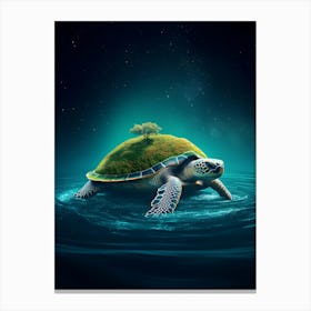 Turtle In The Sea Stampe su tela