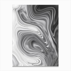 Grey Waves Canvas Print