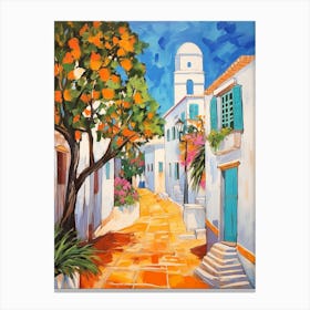 Hammamet Tunisia 4 Fauvist Painting Canvas Print